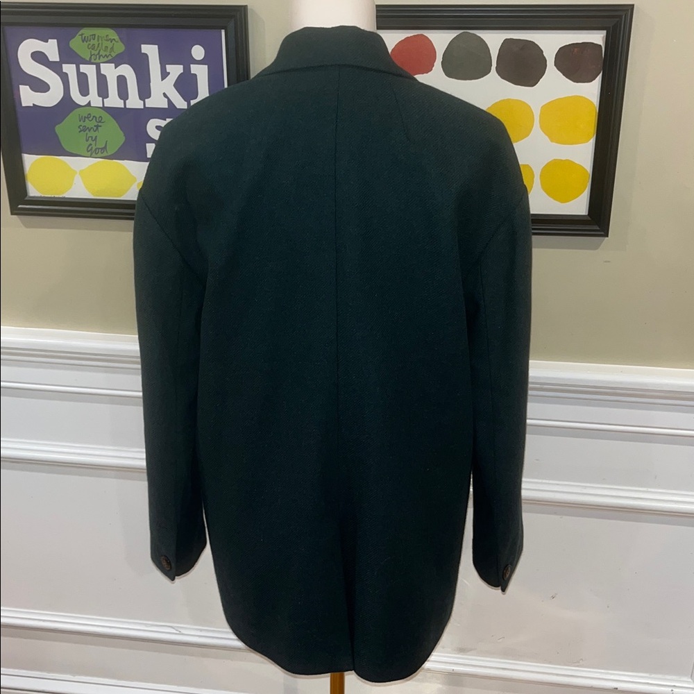 The Brushed Oversized Dorset Blazer in Heather Dark Palm Melange - Picture 8 of 15